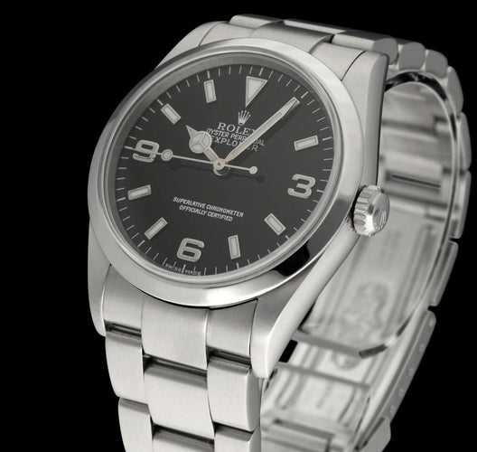 Montre Rolex Explorer - Montre automatique réf. 114270 en acier, 36 mm (2001) 58 Facettes ROL/EXP/044