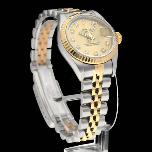 Montre Rolex Lady-Datejust 79173G - Montre automatique femme 26 mm or/acier 58 Facettes