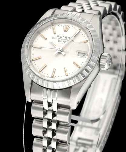 Montre Rolex Oyster Perpetual Lady Date - Montre dame automatique en acier 26 mm 58 Facettes ROL/LDJ/565