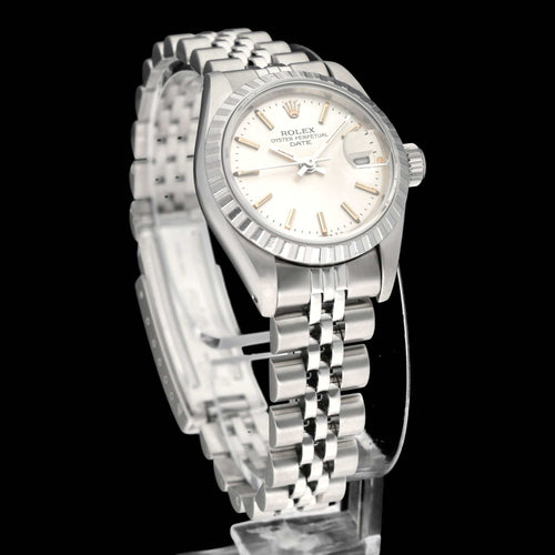 Montre Rolex Oyster Perpetual Lady Date - Montre dame automatique en acier 26 mm 58 Facettes ROL/LDJ/565