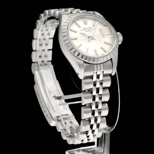Montre Rolex Oyster Perpetual Lady Date - Montre dame automatique en acier 26 mm 58 Facettes ROL/LDJ/565