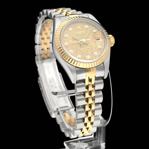 Montre Rolex Lady-Datejust 69173G - Montre femme 26 mm or/acier avec boîte et papiers (1997) 58 Facettes ROL/LDJ/590