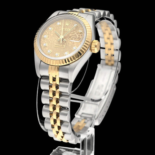 Montre Rolex Lady-Datejust 69173G - Montre femme 26 mm or/acier avec boîte et papiers (1997) 58 Facettes ROL/LDJ/590