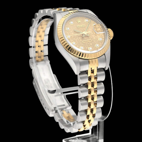Montre Rolex Lady-Datejust 69173G - Montre femme 26 mm or/acier avec boîte et papiers (1997) 58 Facettes ROL/LDJ/590