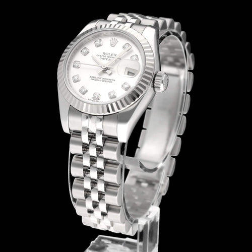 Montre Rolex Lady-Datejust - Montre femme réf. 179174G 26 mm, boîte et papiers (2010) 58 Facettes ROL/LDJ/592