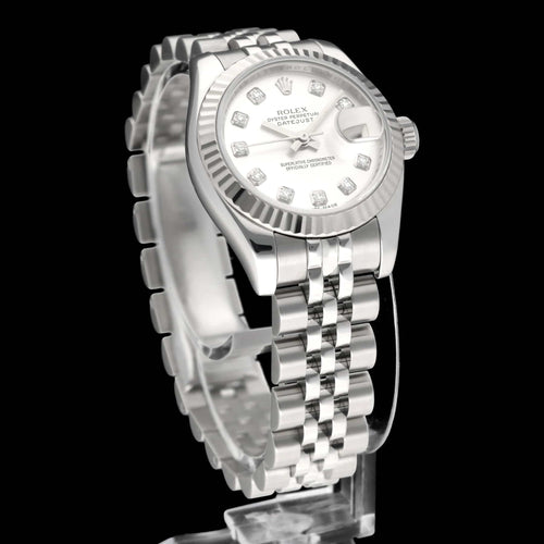 Montre Rolex Lady-Datejust - Montre femme réf. 179174G 26 mm, boîte et papiers (2010) 58 Facettes ROL/LDJ/592