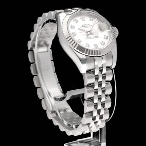Montre Rolex Lady-Datejust - Montre femme réf. 179174G 26 mm, boîte et papiers (2010) 58 Facettes ROL/LDJ/592