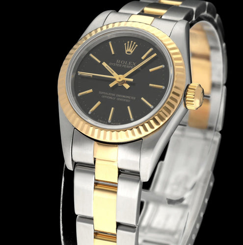Montre Rolex Oyster Perpetual Lady 26 - Montre en acier et or, réf. 76193 (2001) 58 Facettes ROL/OOP/200