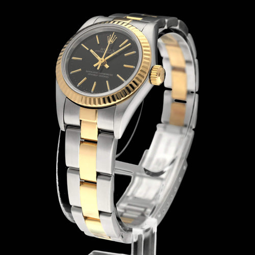 Montre Rolex Oyster Perpetual Lady 26 - Montre en acier et or, réf. 76193 (2001) 58 Facettes ROL/OOP/200