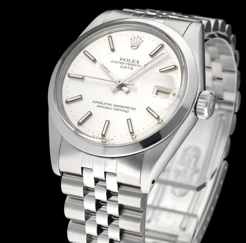 Montre Rolex Oyster Perpetual Date 1500 - Montre automatique en acier 34 mm 58 Facettes ROL/OPD/289