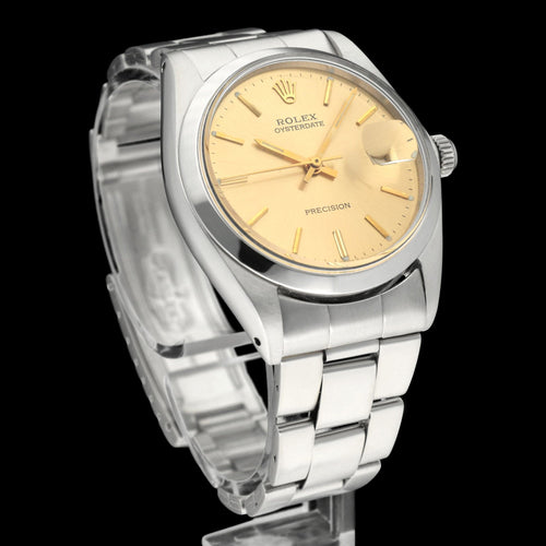 Montre Rolex Oyster Precision - Montre 6694 34 mm en acier (1969) 58 Facettes ROL/OPR/187