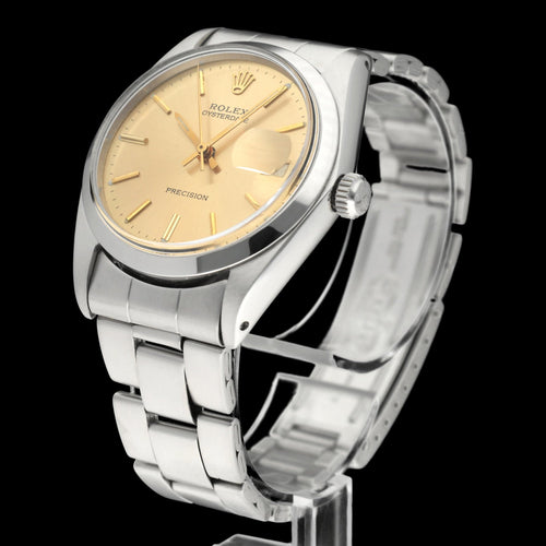 Montre Rolex Oyster Precision - Montre 6694 34 mm en acier (1969) 58 Facettes ROL/OPR/187