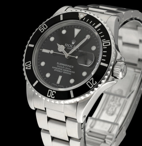 Montre Rolex Submariner Date 16800 - Montre automatique acier (1982) 58 Facettes ROL/SUB/044