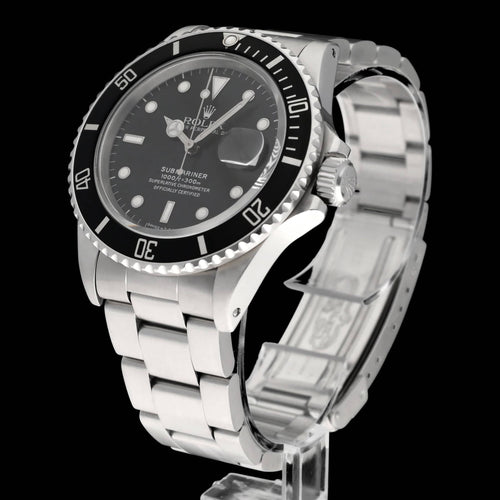 Montre Rolex Submariner Date - Montre 168000 (1988) 40 mm acier 58 Facettes ROL/SUB/048