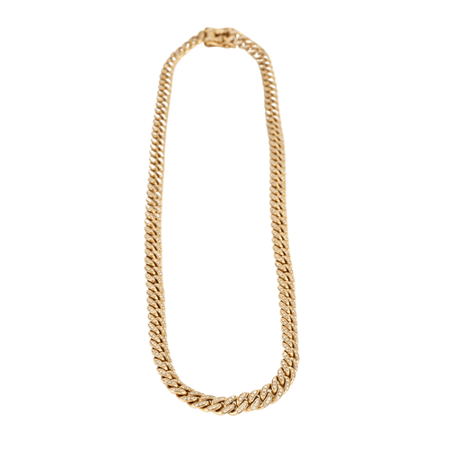 Collier Collier pavé de diamants or jaune 58 Facettes