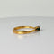 Bague Bague vintage en or jaune 18k avec émeraude ovale 58 Facettes 2601015