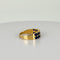 Bague Bague vintage en or jaune 14k et saphirs bleus 58 Facettes 2602001