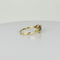 Bague Bague vintage en or jaune 14 ct avec 3 diamants 58 Facettes 2512014