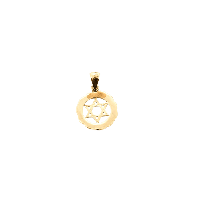 Pendentif Pendentif étoile de David or jaune et blanc 58 Facettes LP747/3