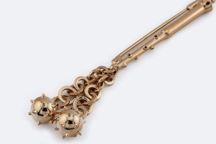 Broche Oro Giallo Broche vintage en or jaune 18 ct 58 Facettes SPL101