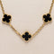 Collier Van Cleef & Arpels Alhambra - Sautoir 20 motifs en or jaune 18 K et onyx 58 Facettes 2.19219
