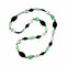 Collier Collier en chrysoprase, cristal de roche, jais et onyx 58 Facettes S87