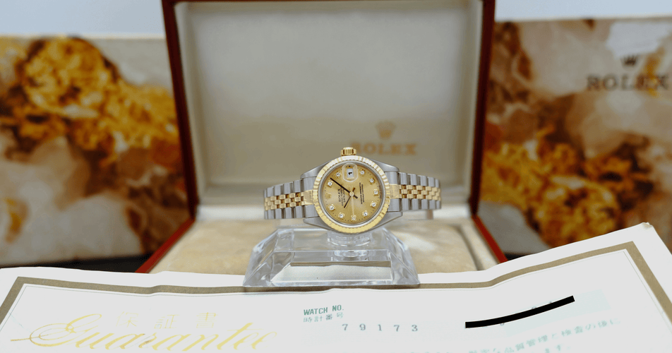 Montre Rolex Lady-Datejust 79173G - Montre automatique femme 26 mm or/acier 58 Facettes