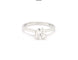 Bague 51 Bague solitaire - Diamant 0,74 ct en or blanc 18 ct 58 Facettes 10104