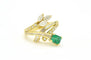 Bague Bague en or jaune 18 ct avec émeraude 0,50 ct et diamants 58 Facettes 12820