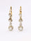 Boucles d'oreilles Dormeuses anciennes - Boucles d’oreilles en or 18k et platine serties de diamants 58 Facettes 1019.1