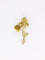 Broche Broche fleur vintage années 1970 en or jaune 18 carats et émail 58 Facettes 998