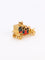 Pendentif Pendentif charm voiture ancienne en or jaune 18 carats, rubis synthétiques et émail 58 Facettes 1099.21