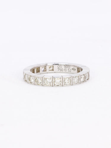 Bague 52 Cartier Lanière - Bague en or blanc 18 carats et diamants 58 Facettes 1109.2