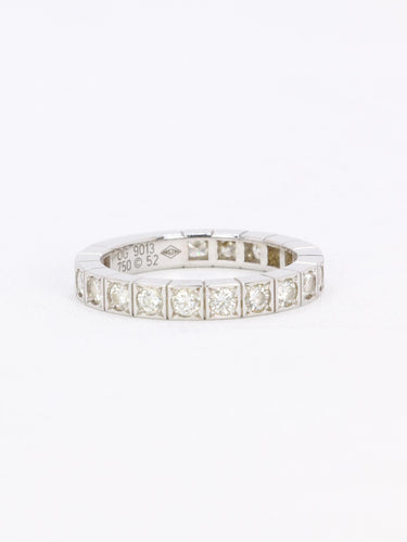 Bague 52 Cartier Lanière - Bague en or blanc 18 carats et diamants 58 Facettes 1109.2