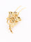 Broche Broche fleur vintage en or jaune 18 carats, diamants et pierres précieuses 58 Facettes 1126.6