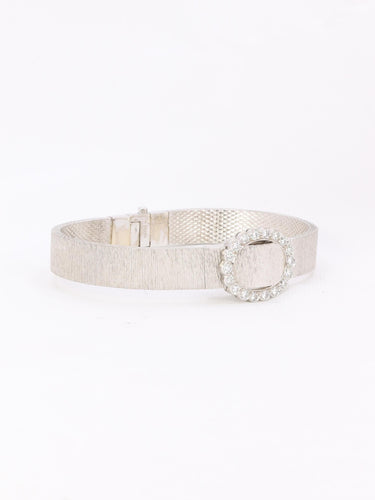 Montre André Col - Montre à secret en or blanc 18 carats et diamants 58 Facettes 1126.5