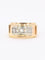 Bague 54 Bague pont en or jaune 18 carats et diamants taille rose 58 Facettes 973