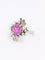 Bague 49.5 Bague marguerite en platine, rubis étoilé et diamants 58 Facettes 1131.2