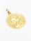 Pendentif Dropsy - Médaille Art nouveau Sancta Maria en or jaune 18 carats 58 Facettes 1153.6