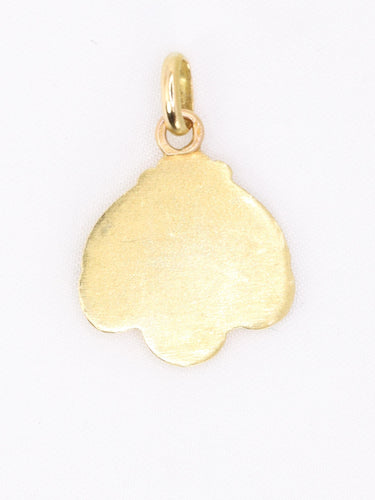 Pendentif Art Nouveau - Pendentif médaille demi-lune femme de profil en or jaune 18 carats 58 Facettes 1153.8