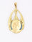 Pendentif Art nouveau - Médaille Vierge de profil en or jaune 18 carats émail plique-à-jour 58 Facettes 1153.13