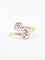 Bague 52 Bague toi et moi ancienne en or 18 carats et platine, diamants 2,60 ct 58 Facettes 1113.1