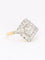 Bague 53 Bague losange en or jaune et platine, diamants taille ancienne 1,07 ct 58 Facettes 1163.9