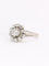Bague 51.5 Bague marguerite en or blanc 18 carats et diamants 1,10 ct 58 Facettes 1CA0000065/1