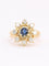 Bague 52 Bague marguerite en or jaune 18 carats saphir et diamants 58 Facettes 1CA0000002/1