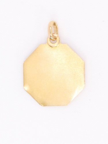 Pendentif Paul Brandt - Pendentif médaille Art déco en or jaune 18 carats 58 Facettes 1CA0000005/1