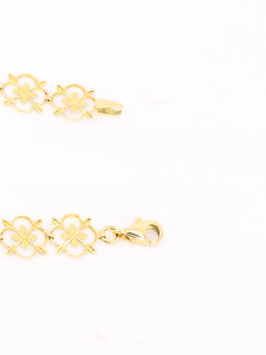 Bracelet Bracelet dentelle trèfle en or jaune et or blanc 18 carats 58 Facettes 1CA0000052/1