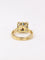 Bague 53 Bague carrée en or jaune et platine, saphirs et diamants 58 Facettes 963