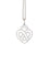 Collier Poiray - Collier cœur entrelacé en or blanc 18K et diamants 58 Facettes 1091.1