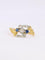 Bague 54 Bague Art nouveau trilogie en or jaune 18 carats, saphirs et diamants 58 Facettes 1076.2